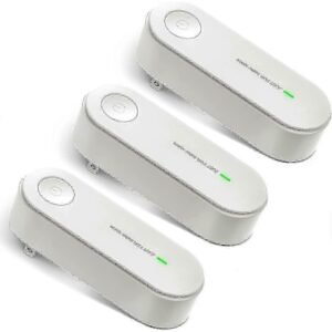 3-pak Plug-In Luftrenser Bærbar Negativ Ion Generator Filterfri Luftionisatorer Hjemmeluftfilter Fjerner Lugte & Luftfrisker (FMY)