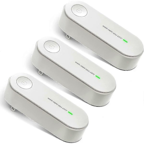 3-pak Plug-In Luftrenser Bærbar Negativ Ion Generator Filterløs Luftionisator Hjemmeluftfilter Fjerner Lugte & Luftfrisker