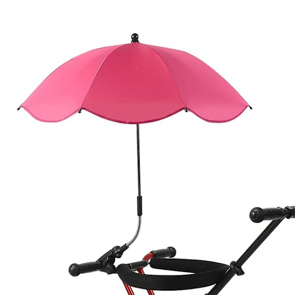 Bærbar Strandparasol Med UV-Beskyttelse Og Universal Klemme Til Stole, Barnevogne, Golfvogne Og Kørestole