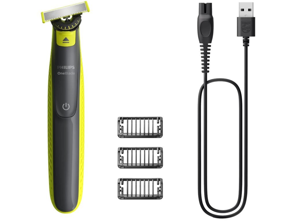 Barbermaskine Philips OneBlade 360 QP2724/23 våd/tør, grå/lime