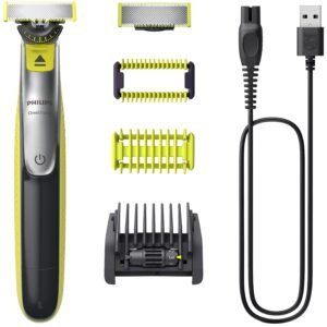Barbermaskine Philips OneBlade 360 QP2834/20 trådløs, limegrøn/grå