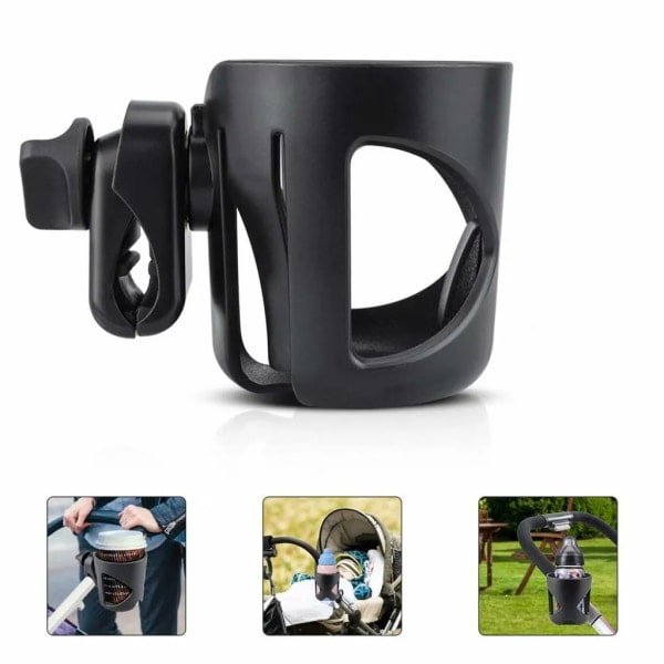 Barnevogns Drikkedurksholder/Krusholder, Barnevogn, Universal Cykelkopholder, Baby, Drikkedunkholder, Babyflaske, Kaffekopholder