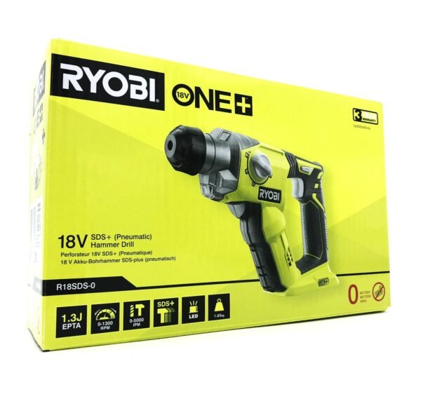 Borehammer 18V Ryobi One+ R18SDS-0 1,3 J, uden batteri