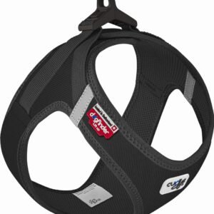 Curli Vest Clasp Cord Hundesele - Sort (3XS)