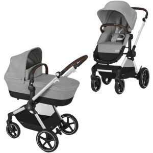 Cybex Klapvogn/Barnevogn - Eos Lux - 2-i-1 - Stone Grey