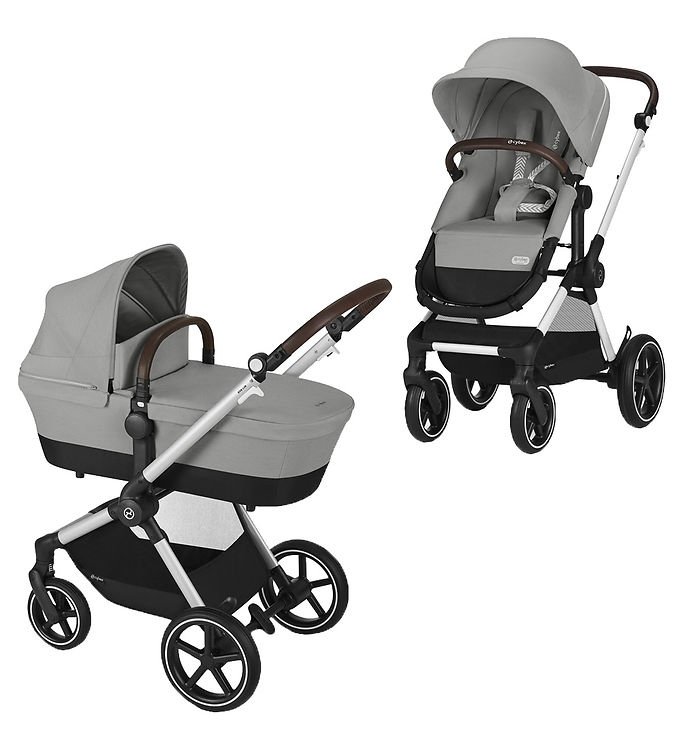 Cybex Klapvogn/Barnevogn - Eos Lux - 2-i-1 - Stone Grey