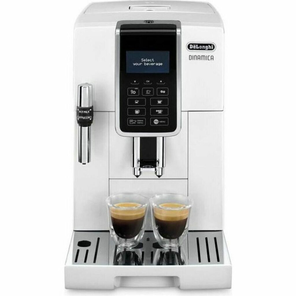 DeLonghi Dinamica superautomatisk kaffemaskine - Hvid, 1450 W, 15 bar