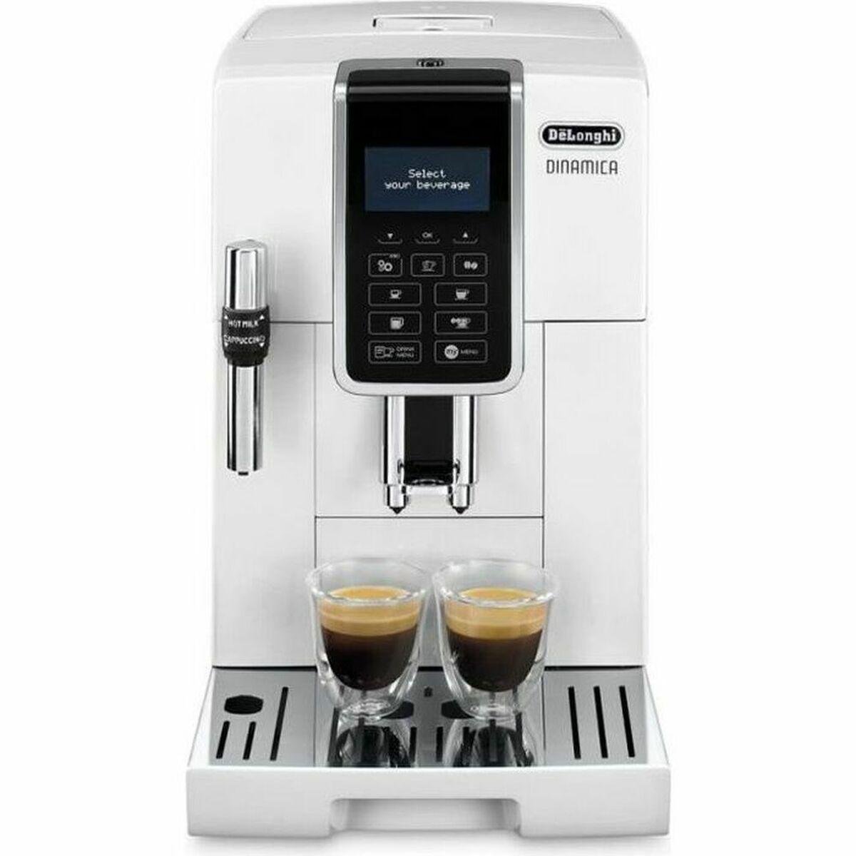 DeLonghi Dinamica superautomatisk kaffemaskine - Hvid, 1450 W, 15 bar
