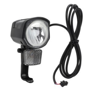 Elektrisk cykel forlygte DC12V til 72V LED lys SM stik 2 ben holdbar ABS Ebike forlygte til elcykel
