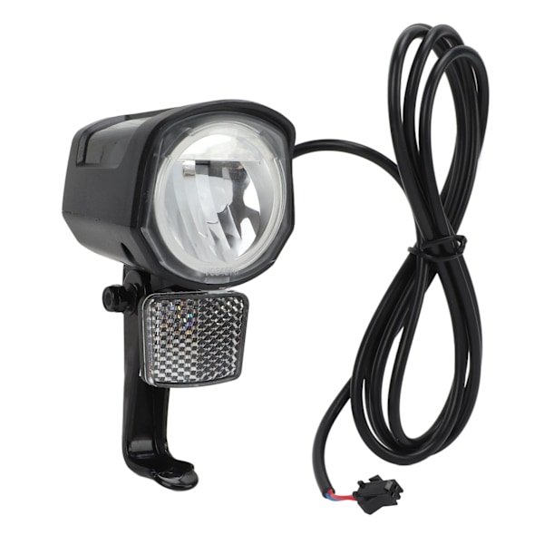 Elektrisk cykel forlygte DC12V til 72V LED lys SM stik 2 ben holdbar ABS Ebike forlygte til elcykel