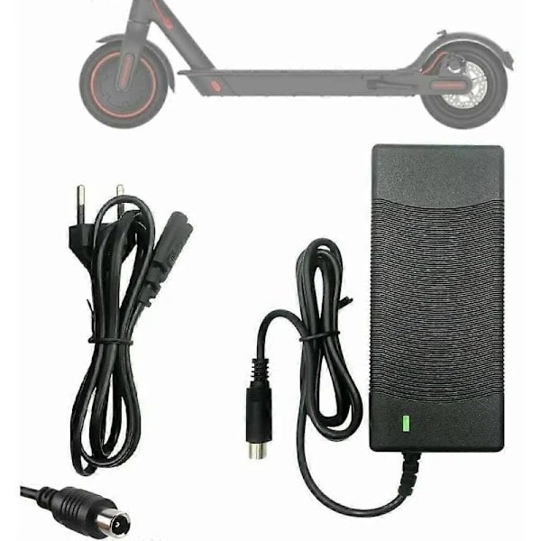 Erstatningsoplader til el-løbehjul, Universel Kompatibilitet 42V 2A Adapter med Hurtigopladning til M365, Pro2, Mi 3, E22