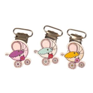 Infinity Hearts Seleclips med Barnevogn Ass. farver - 6 stk