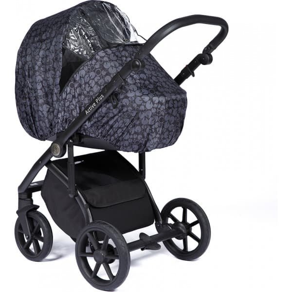 Nordbaby Universal -regnslag til barnevogn, sort print