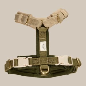 Olive PRO / Justerbar hundesele (grøn/beige) - XS / grøn/Beige