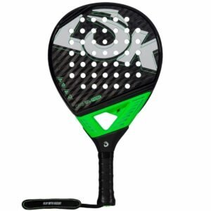 Padel bat Lok Sports Carb-On Flow Sort Limegrøn