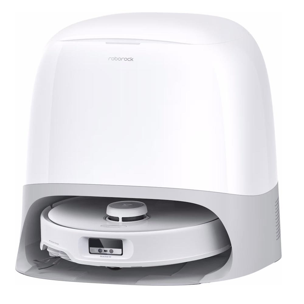 Robotstøvsuger Roborock Qrevo Curv med moppe, automatisk tømning, 0,35 l hvid