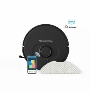 Rowenta RR8575WH robotstøvsuger med moppe, WiFi, sort