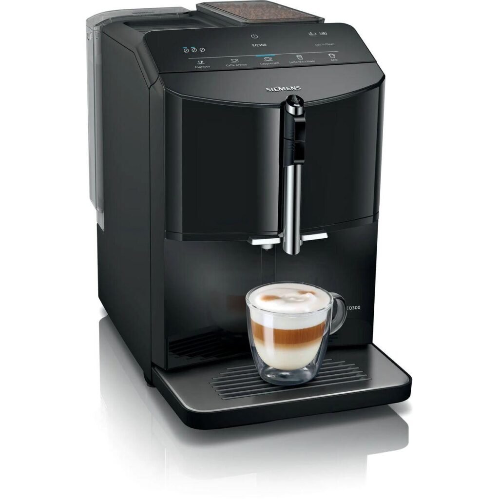 Siemens AG TF301E09 superautomatisk kaffemaskine - sort, 1300 W, 15 bar, 1,4 l