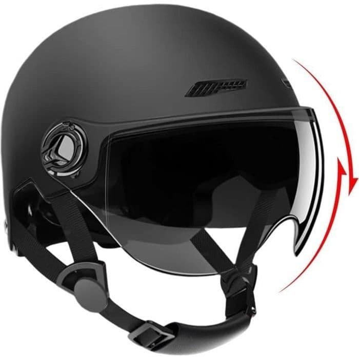 (Sort) Cykelhjelm - AQSACOKIYA - El-løbehjul - Høj beskyttelse - Størrelse 54-62cm - Sort