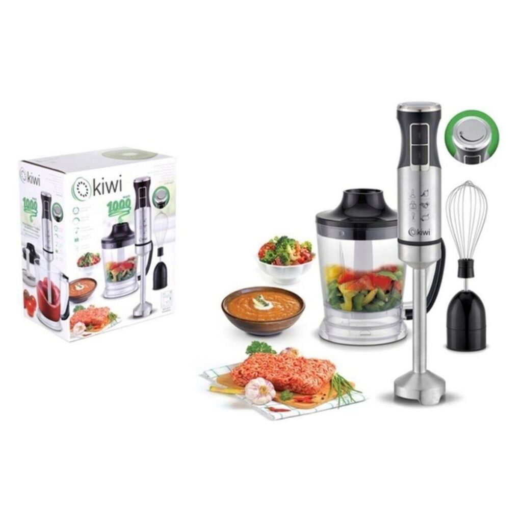 Stavblender Kiwi KHB-4437 - 1 l, 1000 W, rustfrit stål