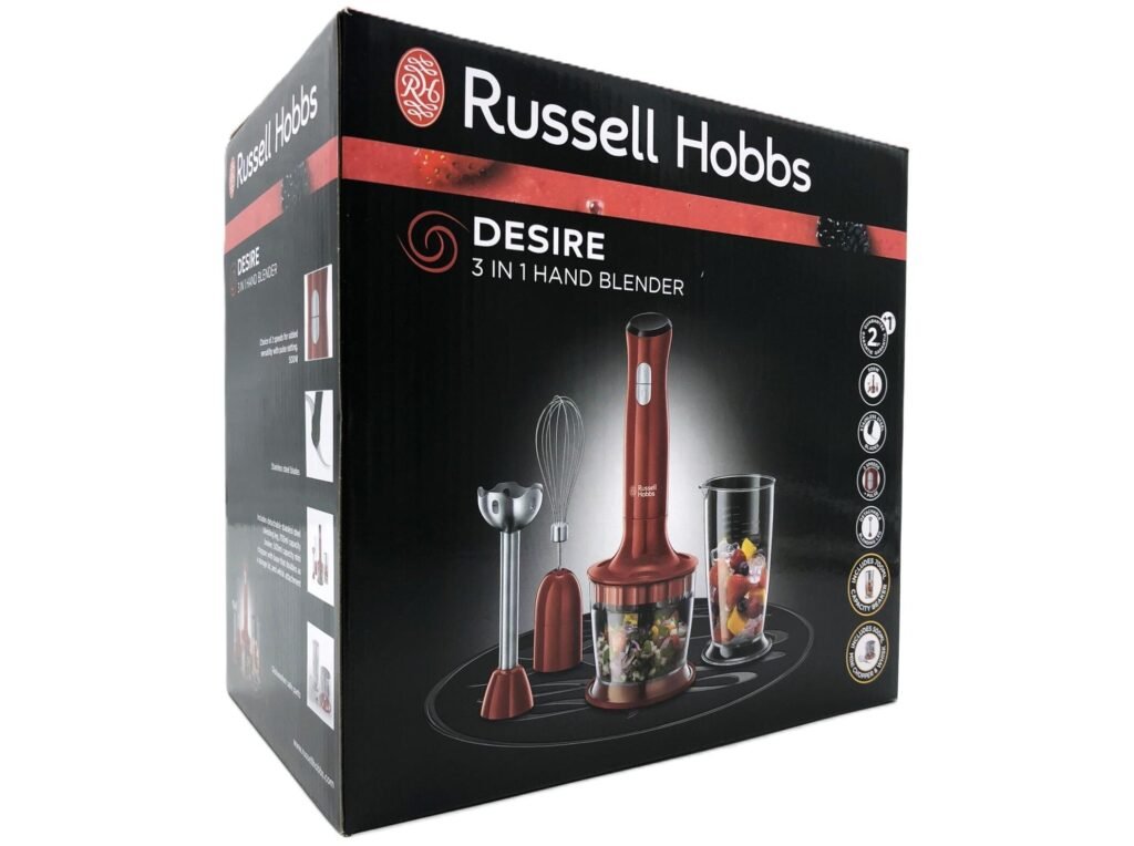 Stavblender Russell Hobbs Desire 3-i-1 500 W rød/sort
