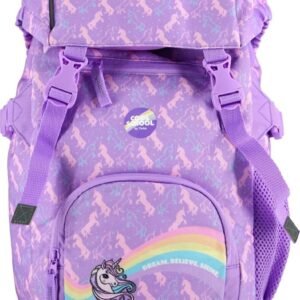 Tinka - Skoletaske - 22 L - Enhjørning - Lilla