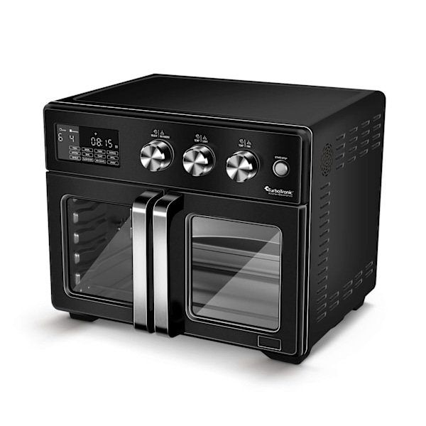 TurboTronic Airfryer XXL og Ovn - Dobbelt Dør - 32 Liter - Sort
