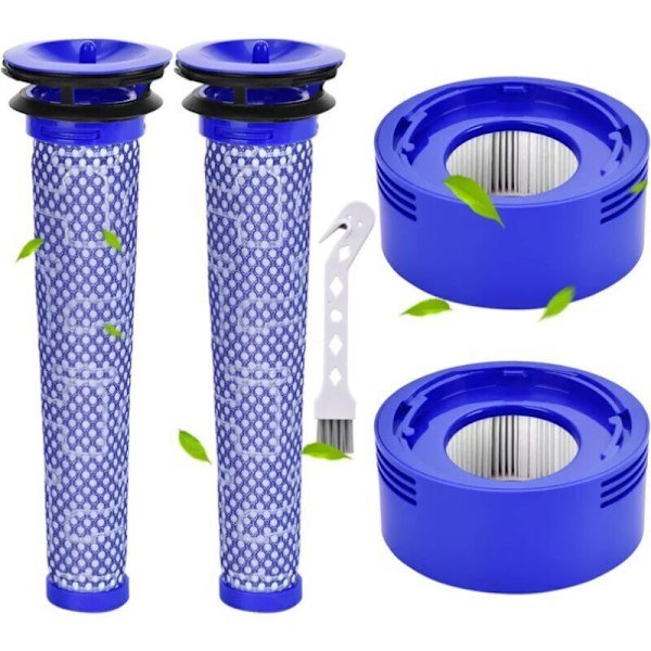 V8-filter til Dyson 2 stk. V7 V8 forfilter og motorfilter til Dyson V8 V7 Animal Plus Extra Absolute Fluffy batteridrevet støvsuger Motorhead Hepa-filter