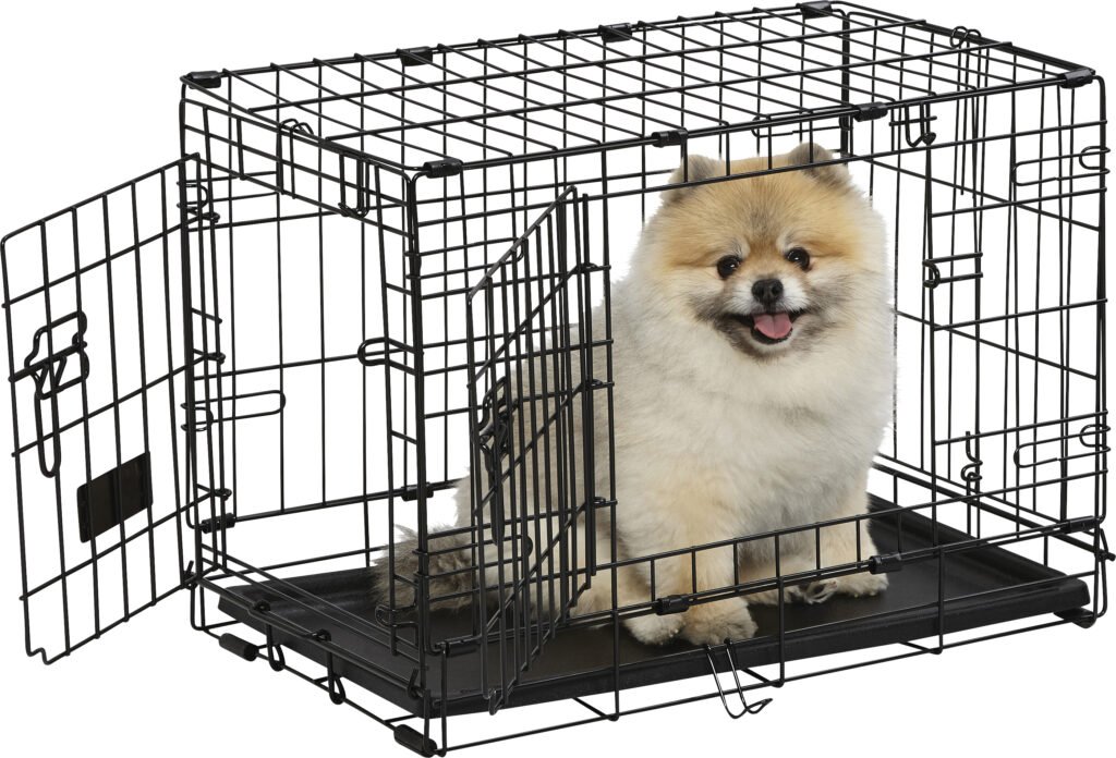 iCrate DD Contour Hundebur (Op til 6 kg) - Sort (58 x 36 x 41 cm)