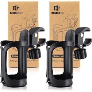 2-pak Universal Kopholder til Barnevogn/Klapvogn, Justerbar Flaskeholder
