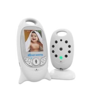 (2,0 tommer - hvid) Babytelefonkamera, babyalarm 2,0" LCD, 2,4 GHz, temperaturkontrol, nattesyn, maks. 300 m, babyovervågningskamera, VB601