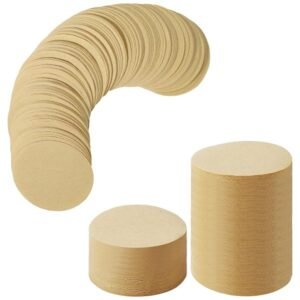 500 små kaffefilterpapir Runde kaffemaskine filterpapir engangs kaffefilter