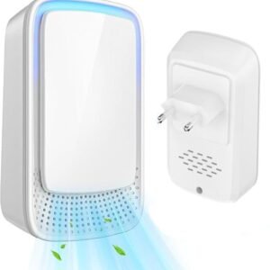 Bærbar luftrenser med ionfunktion - fjerner støvpartikler, forurenende stoffer og lugte