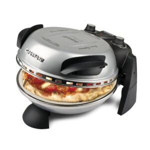 Elektrisk pizzaovn G3FERRARI Delizia sølv, 1.200 W, 31 cm