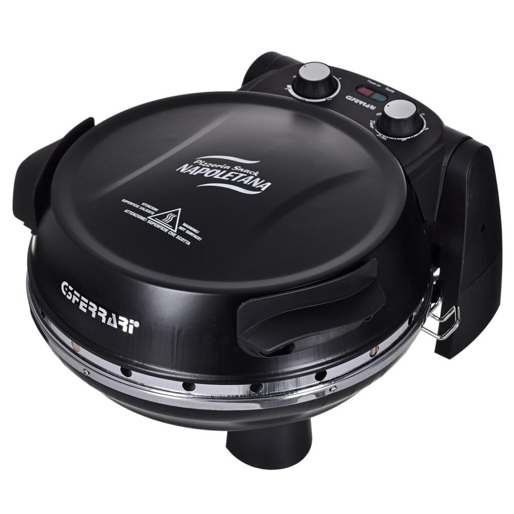 Elektrisk pizzaovn G3FERRARI Plus Evo sort, 2 sten