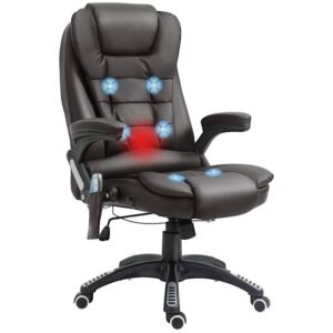 Massagestol, 62x68x(111 - 121) cm, Brun