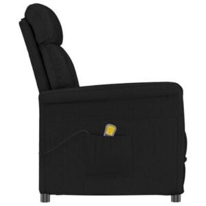Massagestol med pude Sort 70.5 x 96.5 x 95 cm Kunstlæder