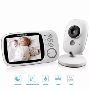 PIMPIMSKY Trådløs Video Babyalarm 3,2" Farve LCD Babykamera Overvågning 2,4 GHz Tovejskommunikation Vision, Vision