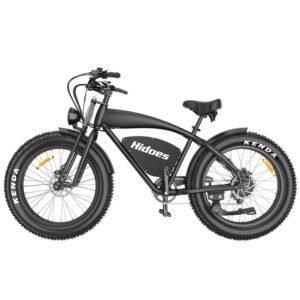 Retro elcykel Hidoes B3, 26" fatbike, Sort