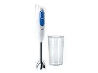 Stavblender Braun Multiquick 3 MQ 3000 Smoothie hvid/blå