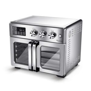 TurboTronic Airfryer XXL og Ovn - Dobbelte Døre - 32 Liter - Sølv