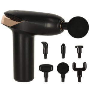 Massagepistol ryg- og kropsmassager, sort/guld