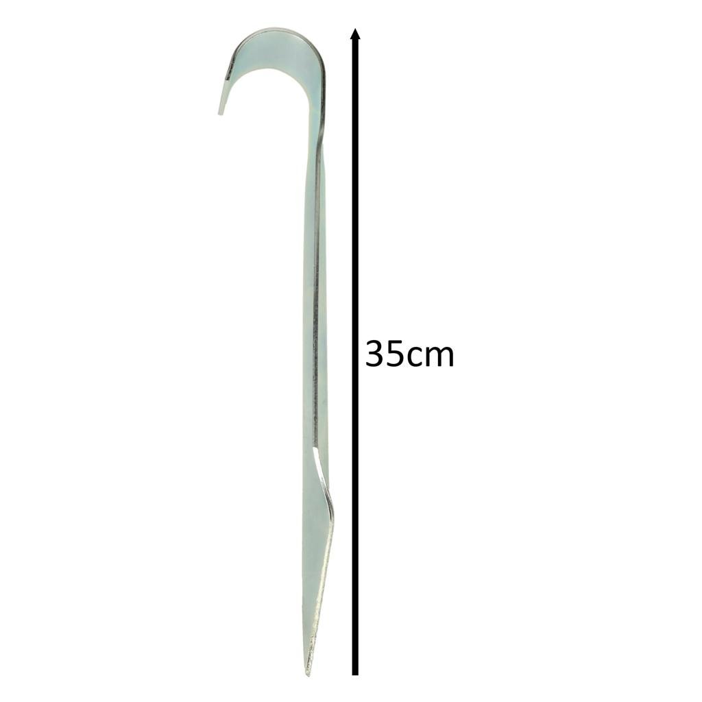 Trampolin ankerkroge 6 stk., stål, 35 cm