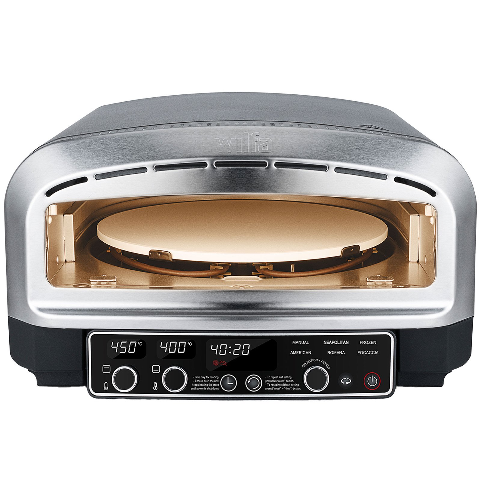 Wilfa Crust PO2B-E2200 elektrisk pizzaovn