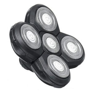 5 Hovedbarberhoveder, Barberhovederstatning Til Elektrisk Barbermaskine Barbering Skaldet Værktøj | Nem Installation Hoved Og Ansigt Elektrisk Barbermaskine Barberhoved (FMY)