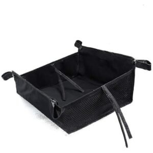 Barnevognskurv - Barnevogns opbevaringspose i bunden Oxford stof