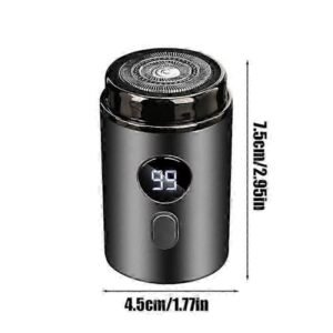 Elektrisk Mini Barbermaskine Genopladelig Helkropsvask Rejse Bil Bærbar Herre Barbermaskine Smertefri Trådløs Trimmer Kniv Ansigt Skæg Barbermaskine sort