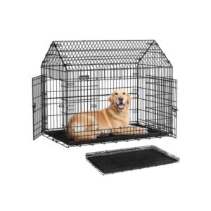 Feandrea sammenklappelig hundebur med dobbeltdør til store hunde