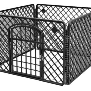 Hundebur 90x90x60cm Sort