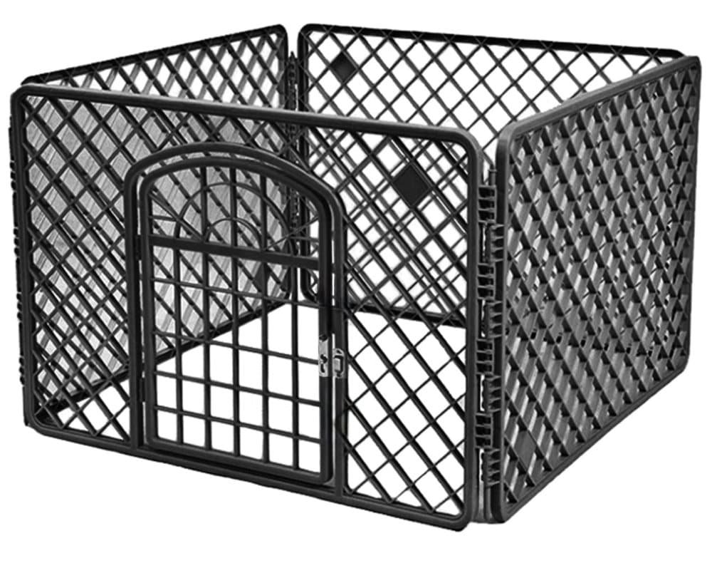 Hundebur 90x90x60cm Sort